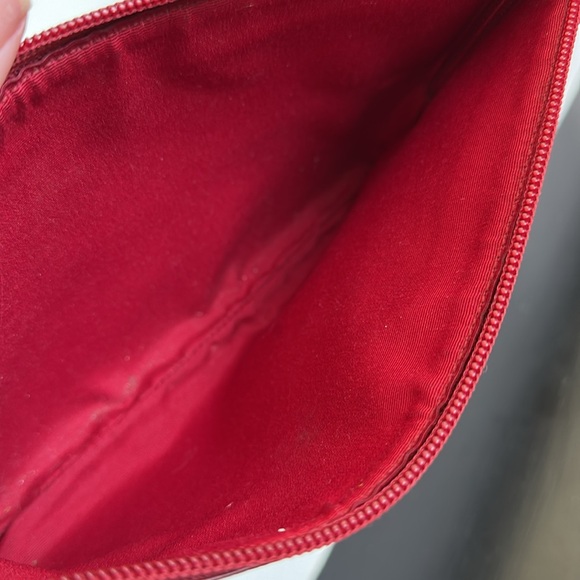 Coach, genuine, leather wristlet clutch handbag purse, red - Picture 7 of 7